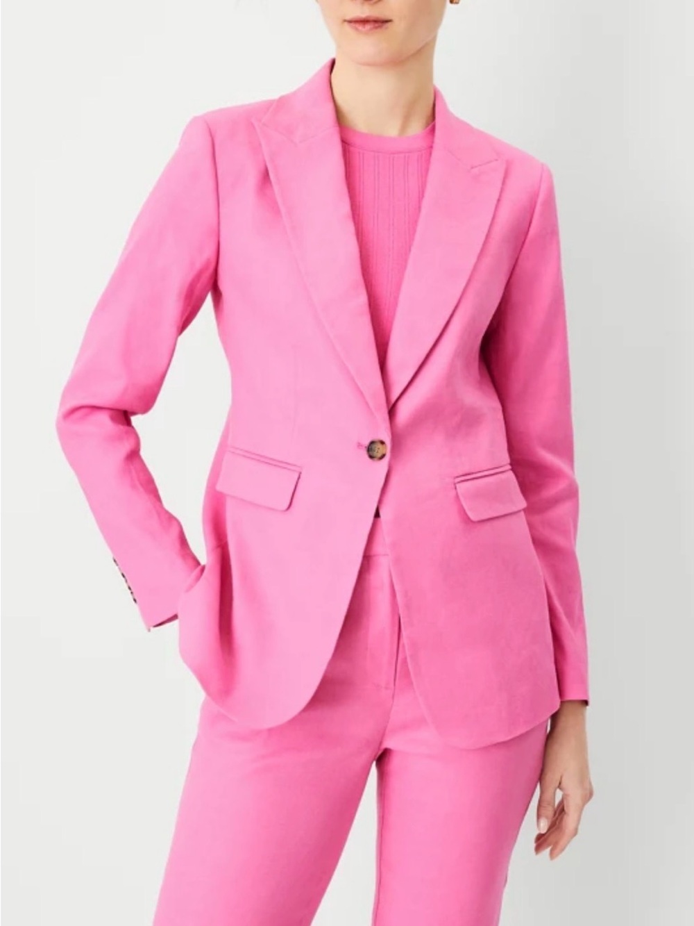 Ann Taylor Pink Tailored Blazer